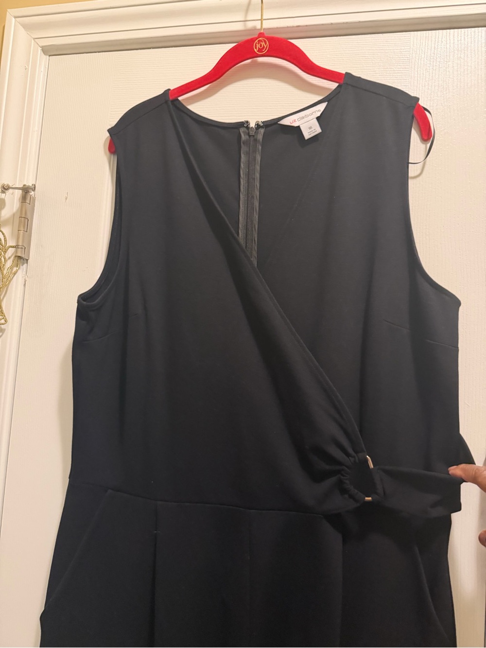 Liz Claiborne Black Sleeveless Jumpsuit